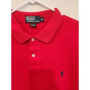 Polo Ralph Lauren Men’s XL Red Short Sleeve Polo Shirt Classic Fit Pony Logo